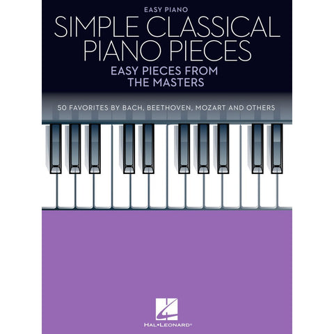Hal Leonard HL14248 Simple Classical Piano Pieces Easy Piano-Music World Academy