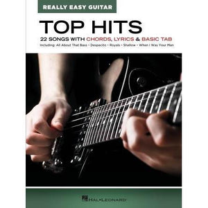 Hal Leonard HL14563 Top Hits Really Easy Guitar-Music World Academy
