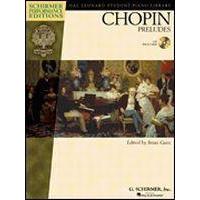 Hal Leonard HL6608 Piano Library Chopin Preludes Book with Online Audio Access-Music World Academy