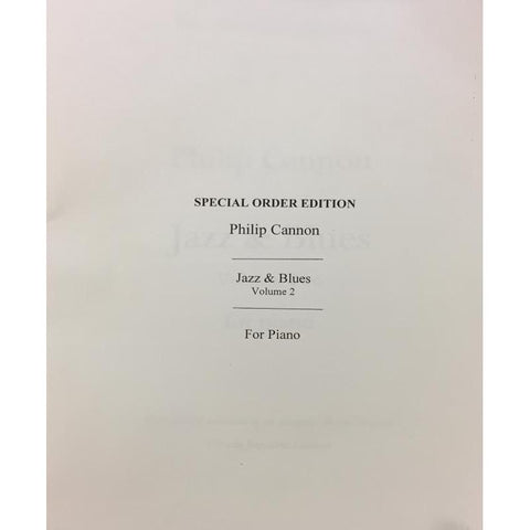 Hal Leonard Philip Cannon Jazz & Blues For Piano-Music World Academy