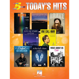 Hal Leonard Today's Hits for Five-Finger Piano-Music World Academy