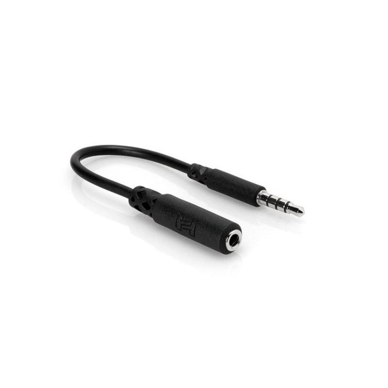 Hosa MHE-158 Headphone Adaptor 1/8" TRRS Male - 1/8" Female-Music World Academy