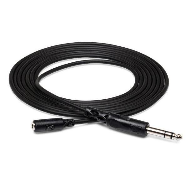 Hosa MHE-325 Headphone Adaptor Cable 1/8"TRS-1/4"TRS-25ft-Music World Academy
