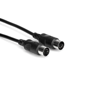 Hosa MID-310BK 5-Pin Midi Cable 10ft-Black-Music World Academy
