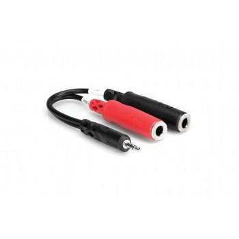 Hosa YMP-137 Stereo Breakout Cable 1/8" TRS Male- Dual 1/4" Female-Music World Academy