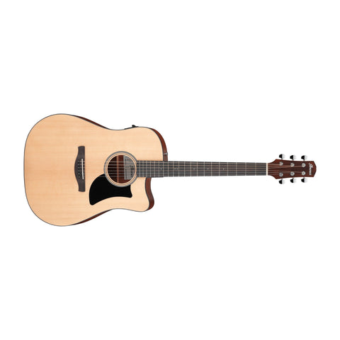 Ibanez AAD50CE-LG Advanced Acoustic Grand Dreadnought Acoustic/Electric Guitar-Natural Low Gloss-Music World Academy