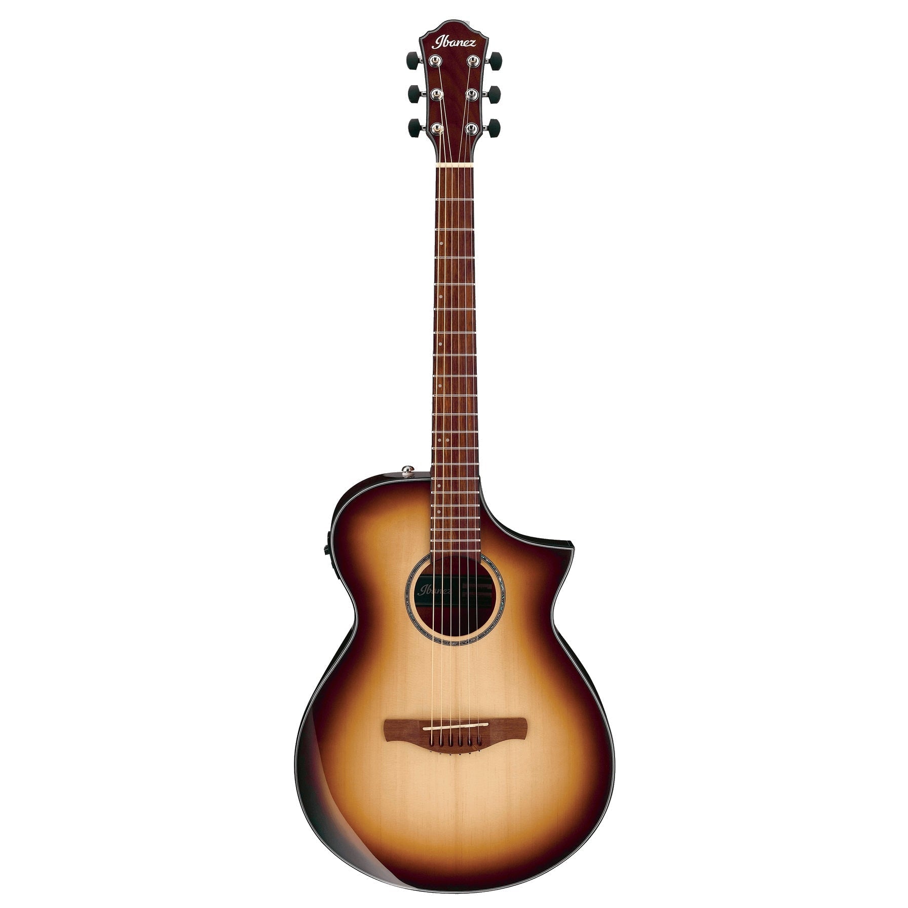 Ibanez AEWC300-NNB Acoustic/Electric Guitar-Natural Browned Burst (Discontinued)-Music World Academy