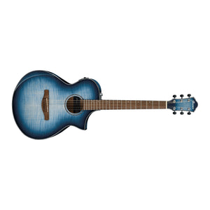 Ibanez AEWC400-IBB Comfort Body Acoustic/Electric Guitar-Indigo Blue Burst-Music World Academy