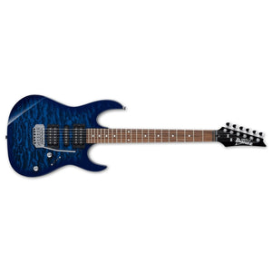 Ibanez GRX70QA-TBB GRX Gio Electric Guitar-Transparent Blue Burst-Music World Academy