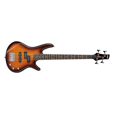 Ibanez GSRM20-BS Gio Series Mikro 4-String Short Scale Electric Bass Guitar-Brown Sunburst-Music World Academy
