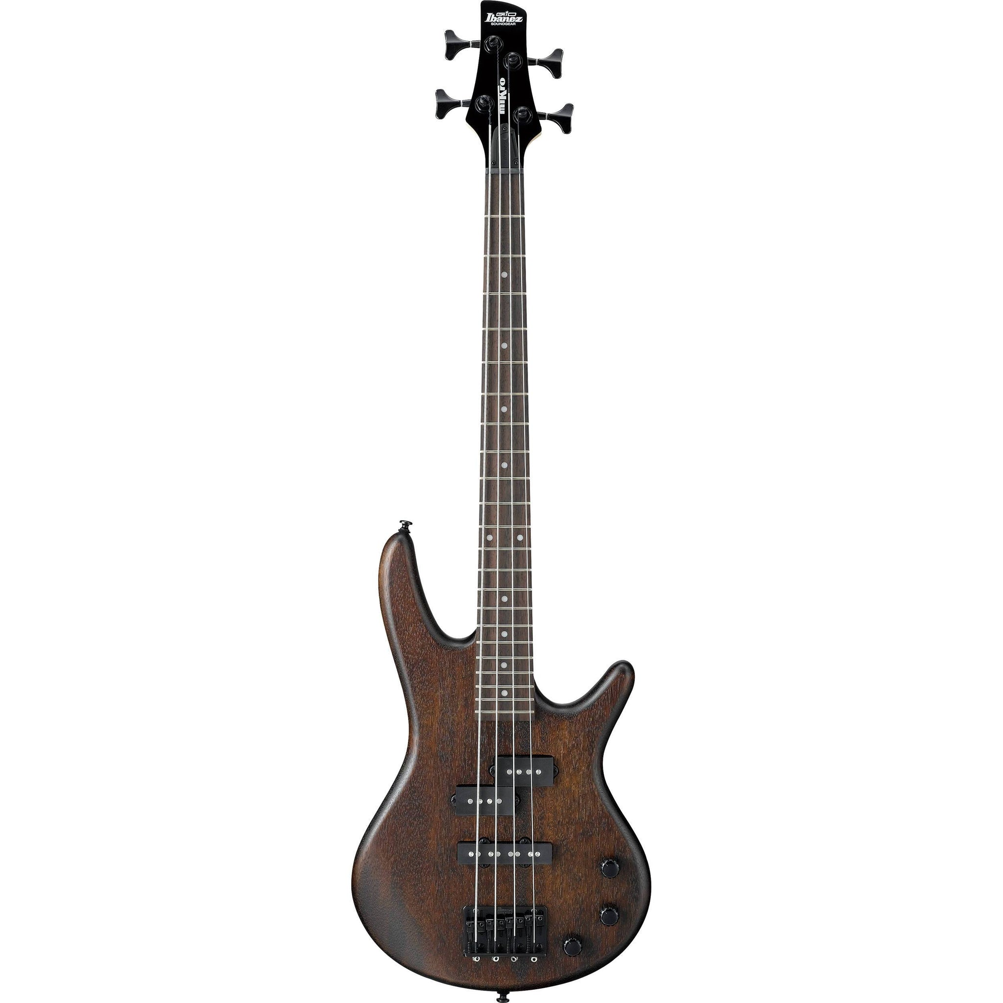 Ibanez GSRM20B-WNF Gio Series Mikro 4-String Electric Bass-Walnut Flat-Music World Academy