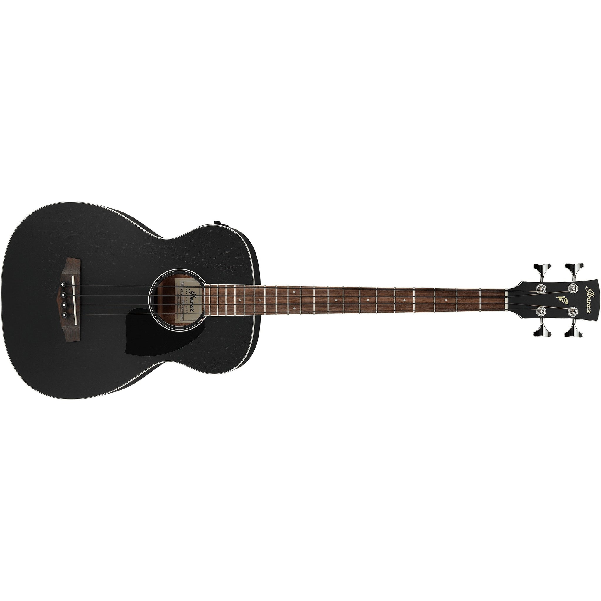 Ibanez PCBE14MHWK Grand Concert Acoustic/Electric Bass Guitar-Weathered Black Open Pore-Music World Academy