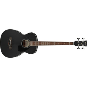 Ibanez PCBE14MHWK Grand Concert Acoustic/Electric Bass Guitar-Weathered Black Open Pore-Music World Academy