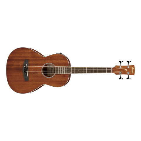 Ibanez PNB14E-OPN Performance Parlor Acoustic/Electric Bass Guitar-Natural Open Pore-Music World Academy