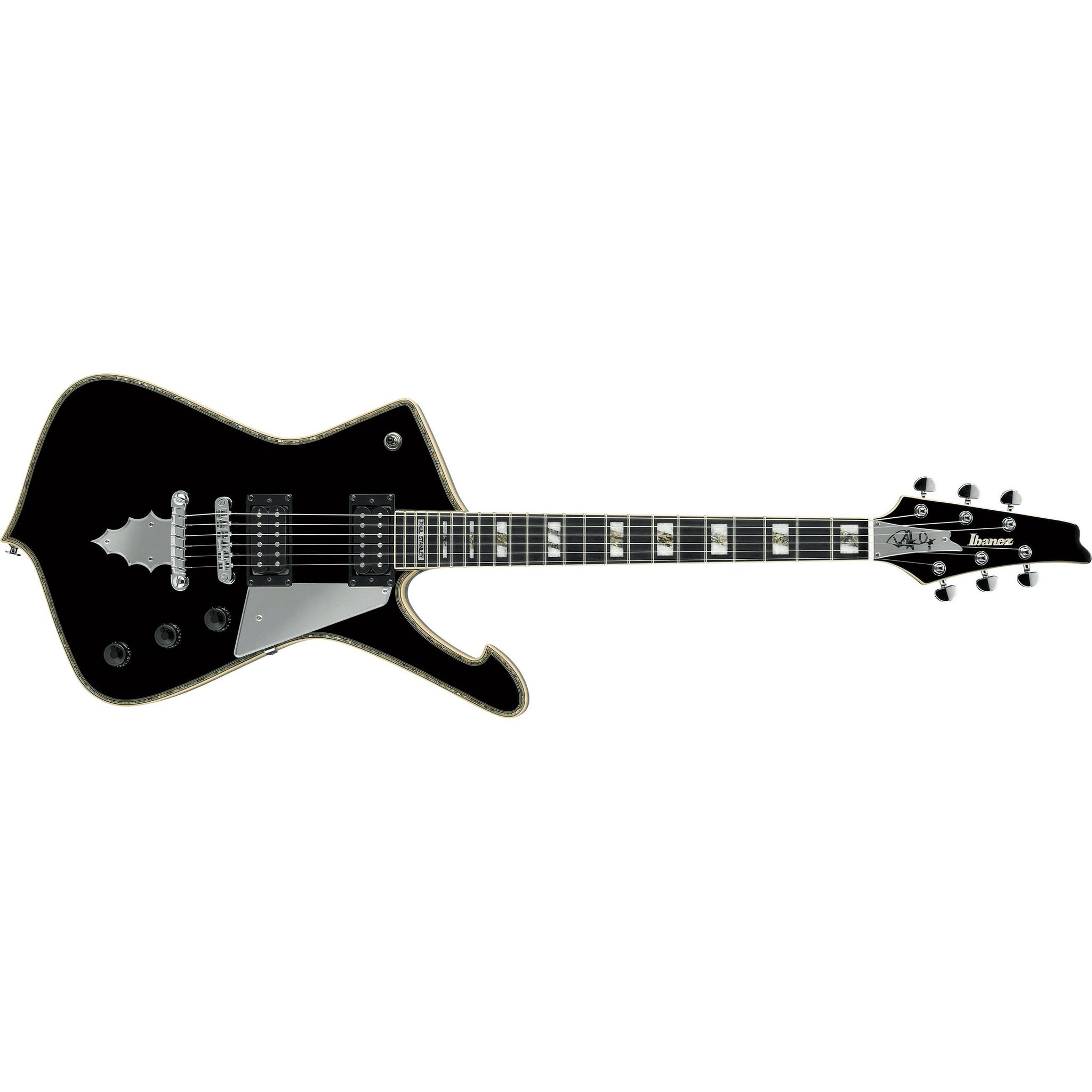 Ibanez PS120-BK Paul Stanley Signature Electric Guitar with Gig Bag-Black-Music World Academy