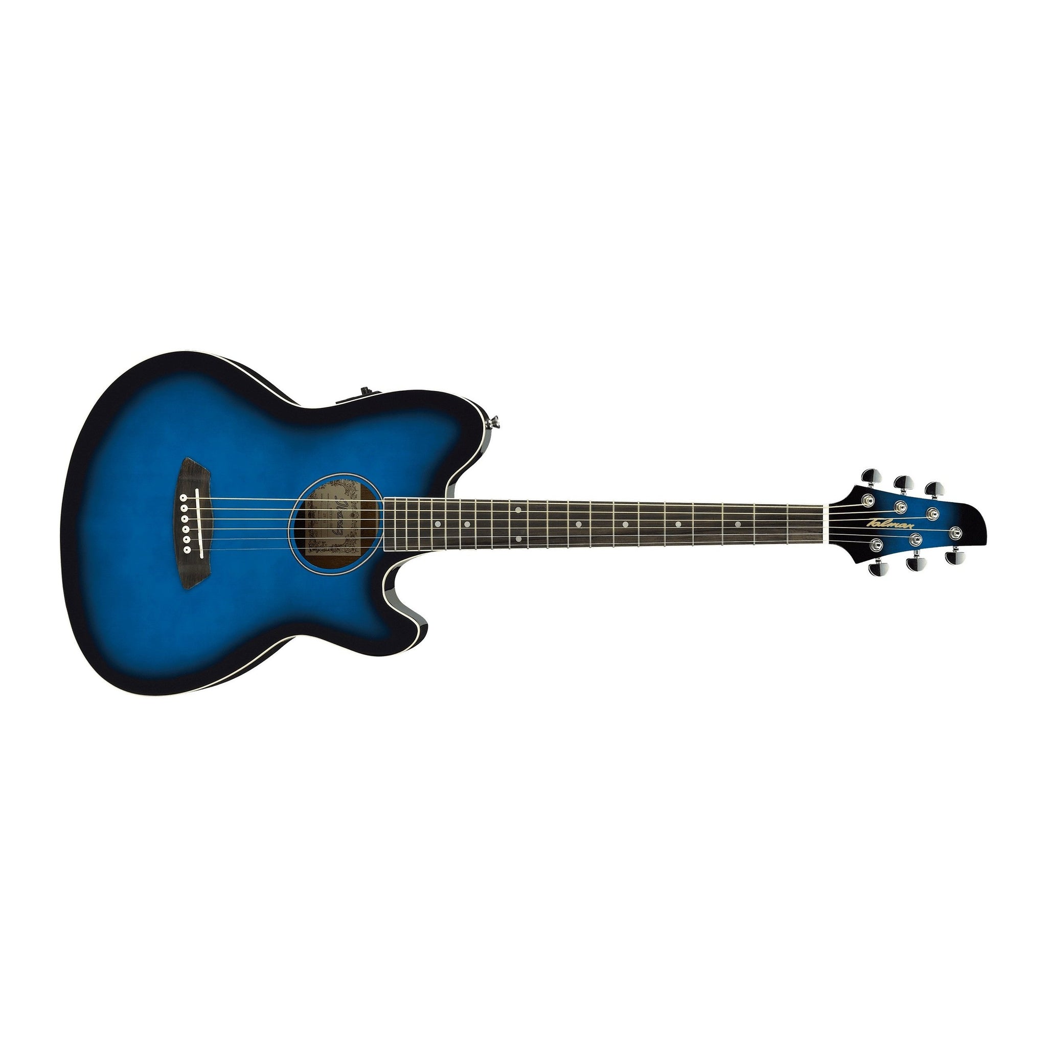 Ibanez TCY10E-TBS Talman Acoustic/Electric Guitar-Transparent Blue Sunburst-Music World Academy