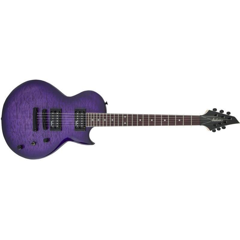 Jackson JS-22Q-SC Monarkh Electric Guitar-Transparent Purple Burst-Music World Academy