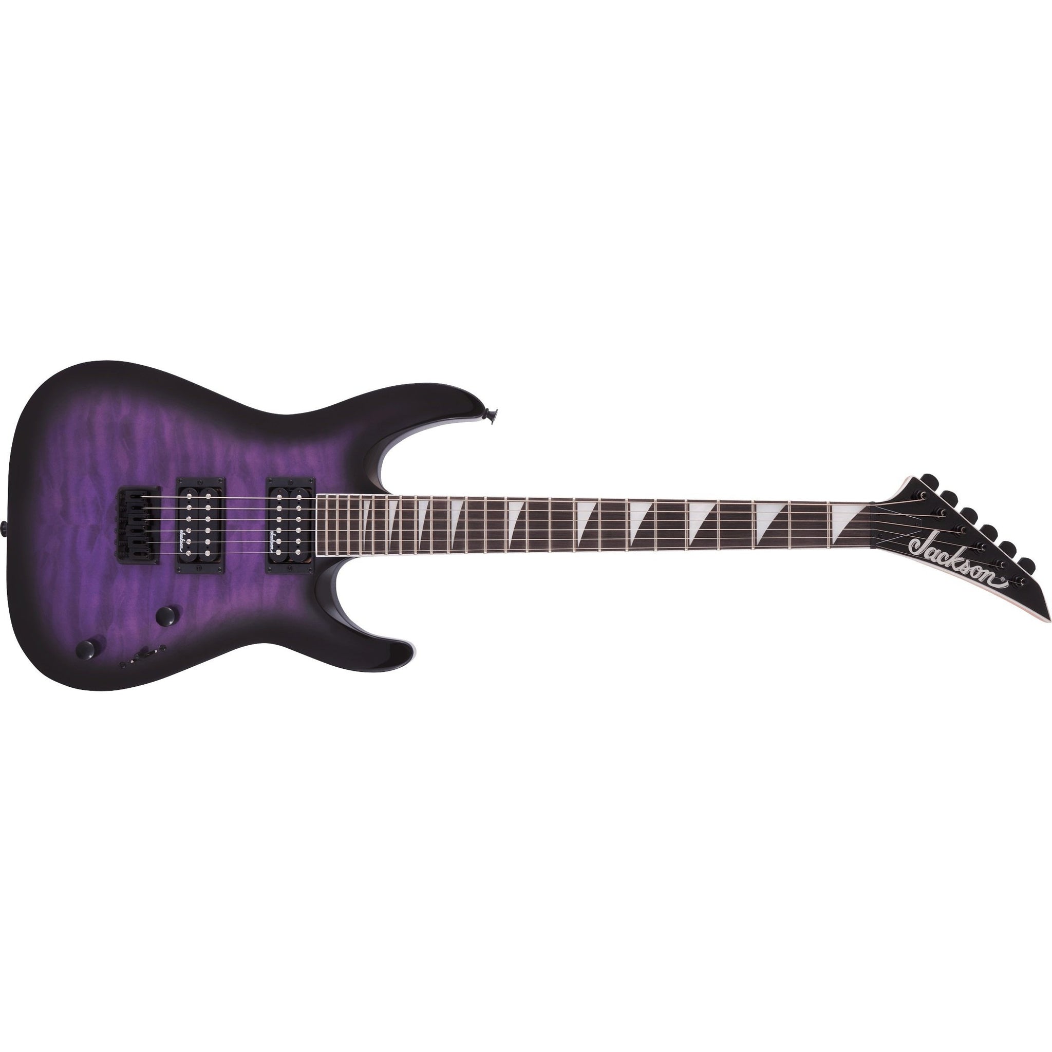 Jackson JS Series Dinky Arch Top JS32QA DKA HT Electric Guitar-Transparent Purple Burst-Music World Academy