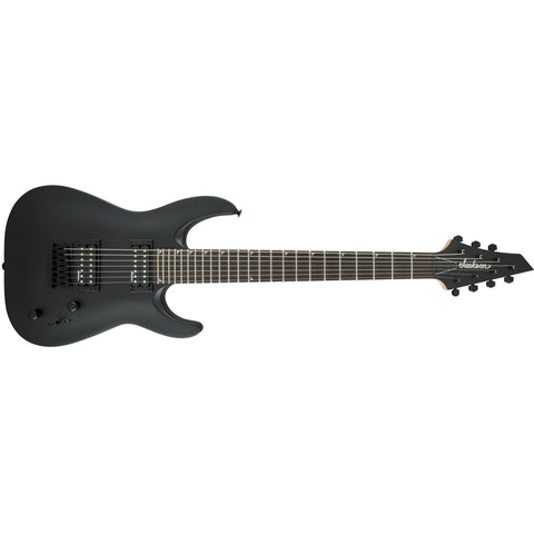 Jackson JS22-7 DKA 7-String Dinky Electric Guitar-Satin Black-Music World Academy