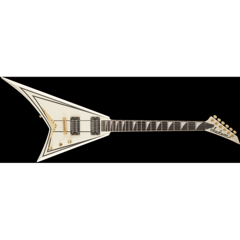 Jackson RRT-3 Pro Series Rhoads Electric Guitar-Ivory with Black Pinstripes-Music World Academy