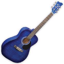Jay Junior JJ42-BLSB 1/2 Size Acoustic Guitar-Blue Burst-Music World Academy