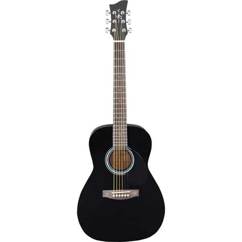Jay Junior JJ43-BK 3/4 Size Acoustic Guitar-Black-Music World Academy