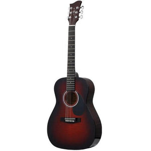 Jay Turser JTA43-RSB 3/4 Size Acoustic Guitar-Red Sunburst-Music World Academy