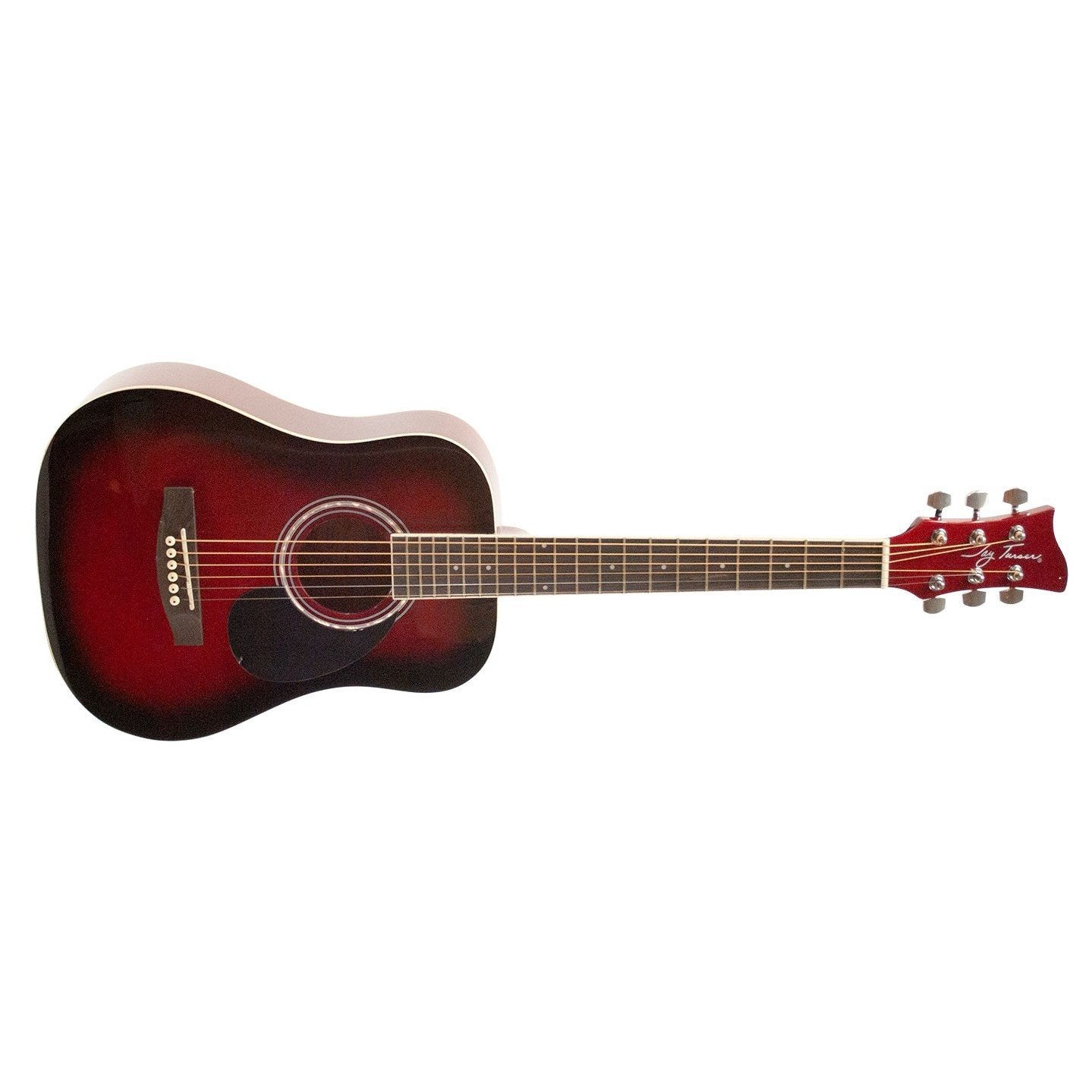 Jay Turser JTA502-RSB 1/2 Size Acoustic Guitar-Red Sunburst-Music World Academy
