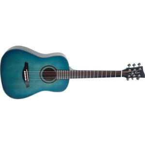 Jay Turser JTA52-SBL 1/2 Size Acoustic Guitar-Satin Blue-Music World Academy