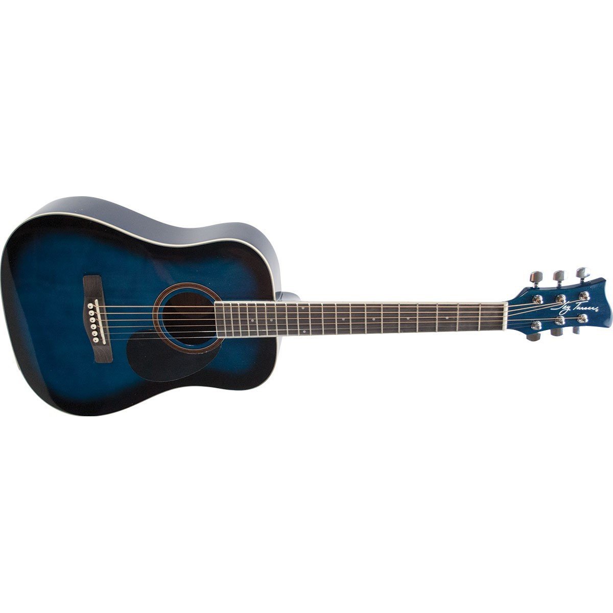 Jay Turser JTA523-BLSB 3/4 Size Acoustic Guitar-Blue Sunburst-Music World Academy