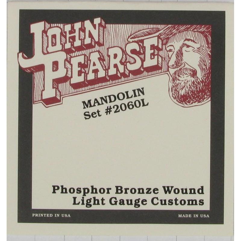 John Pearse 2060L Phosphor Bronze Mandolin Strings Light 10-38-Music World Academy