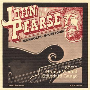 John Pearse 2100M 80/20 Bronze Mandolin Strings Standard 11-39-Music World Academy