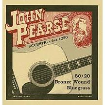 John Pearse 250 80/20 Bronze Acoustic Guitar Strings Bluegrass 12-56-Music World Academy