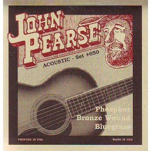 John Pearse 650 Phosphor Bronze Acoustic Guitar Strings Bluegrass 12-56-Music World Academy