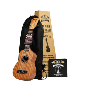 Kala LTP-S Soprano Ukulele Starter Kit with Tote Bag & Tuner-Music World Academy