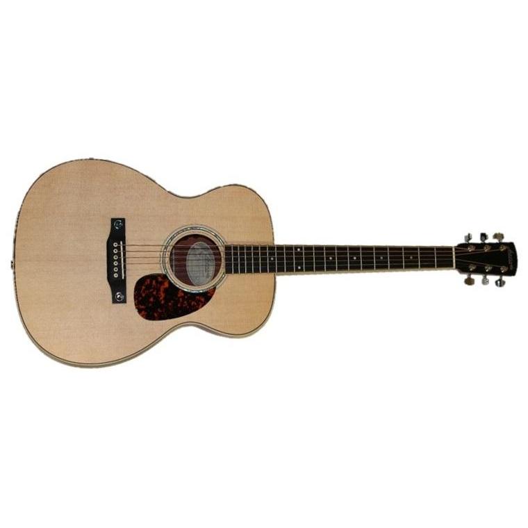 Larrivee OM-03-BL Music World Custom Edition Blood Wood Acoustic/Electric Guitar with Fishman Pickup System and Hardshell Case-Music World Academy