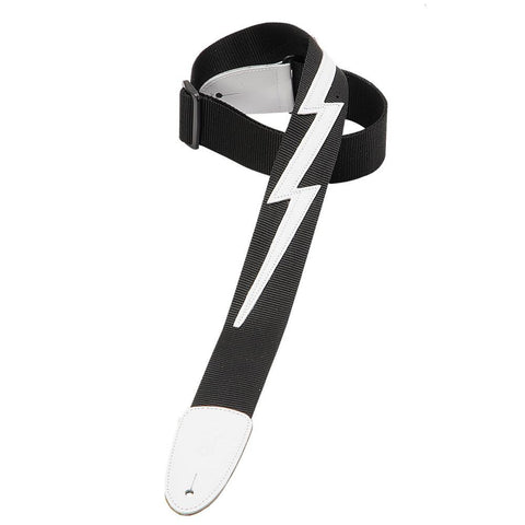 Levy's DM5-BLK 2" Polypropylene Guitar Strap-Black-Music World Academy