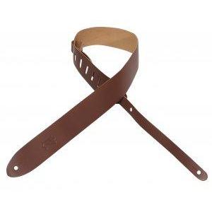Levy's M12-BRN 2" Leather Guitar Strap-Brown-Music World Academy