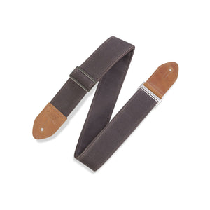Levy's M7WC-BRN 2" Waxed Canvas Guitar Strap-Brown-Music World Academy