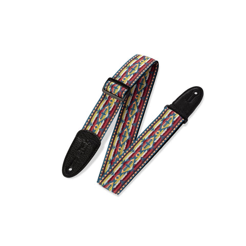 Levy's M8HT-22 2" 60's Hootenanny Jacquard Weave Guitar Strap-Music World Academy