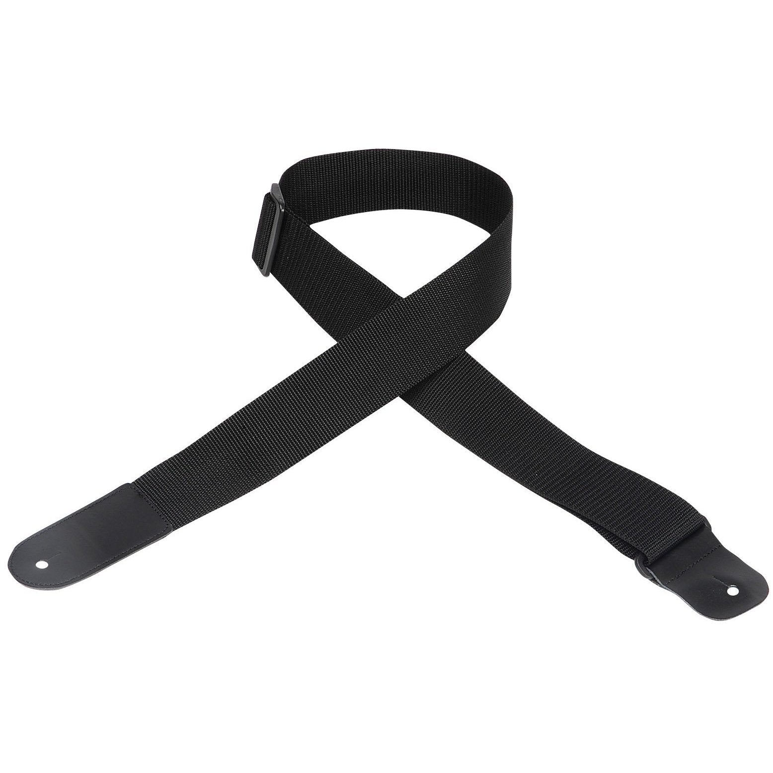 Levy's M8POLY-BLK-L 2" Polypropylene Guitar Strap-Black-Music World Academy