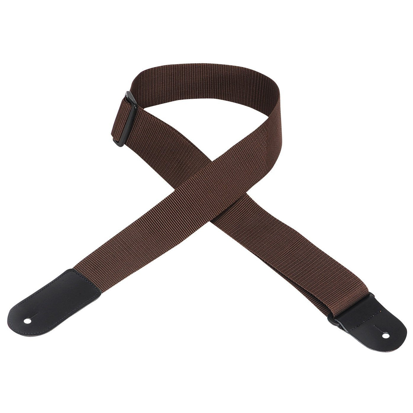 Levy's M8POLY-BRN-L 2" Polypropylene Guitar Strap-Brown-Music World Academy
