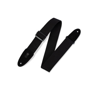 Levy's MC8-BLK 2" Cotton Guitar Strap-Black-Music World Academy