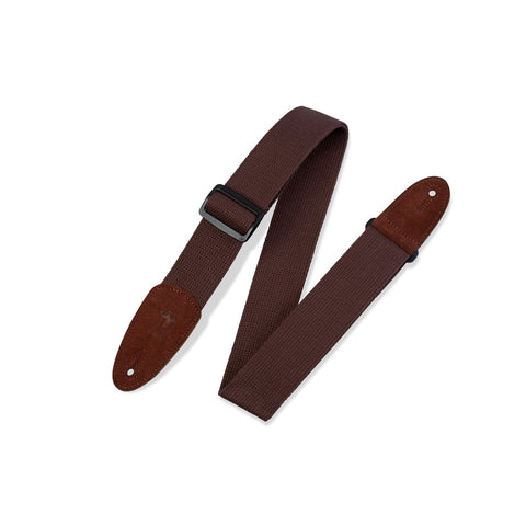 Levy's MC8-BRN 2" Cotton Guitar Strap-Brown-Music World Academy