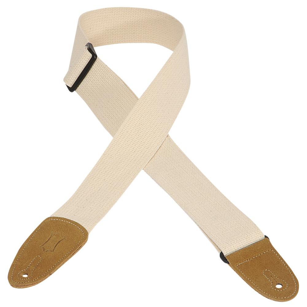 Levy's MC8-NAT 2" Cotton Guitar Strap-Natural-Music World Academy