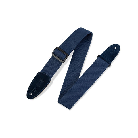 Levy's MC8-NAV 2" Cotton Guitar Strap-Navy-Music World Academy