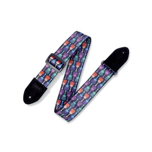 Levy's MP2-005 2" Sublimation Nylon Guitar Strap-Music World Academy
