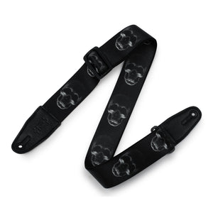 Levy's MPD2-112 2" Sublimation Guitar Strap-Large Skull Black-Music World Academy
