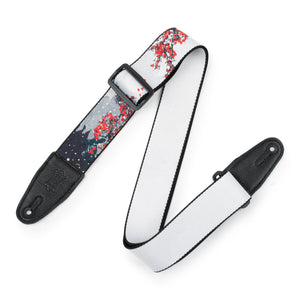 Levy's MPD2-116 2" Sublimation Guitar Strap-Cherry Blossoms-Music World Academy