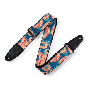 Levy's MPD2-117 2" Sublimation Guitar Strap-Tentacles Yellow-Music World Academy